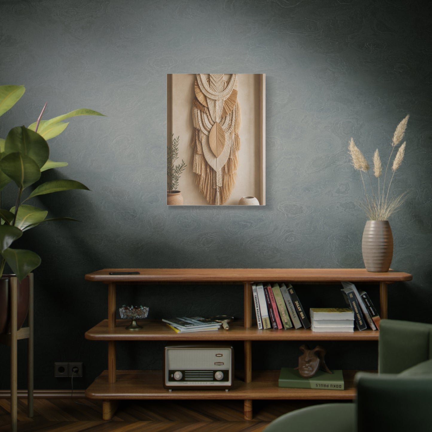 Handwoven Natural Fiber Wall Hanging Wall Art & Canvas Print