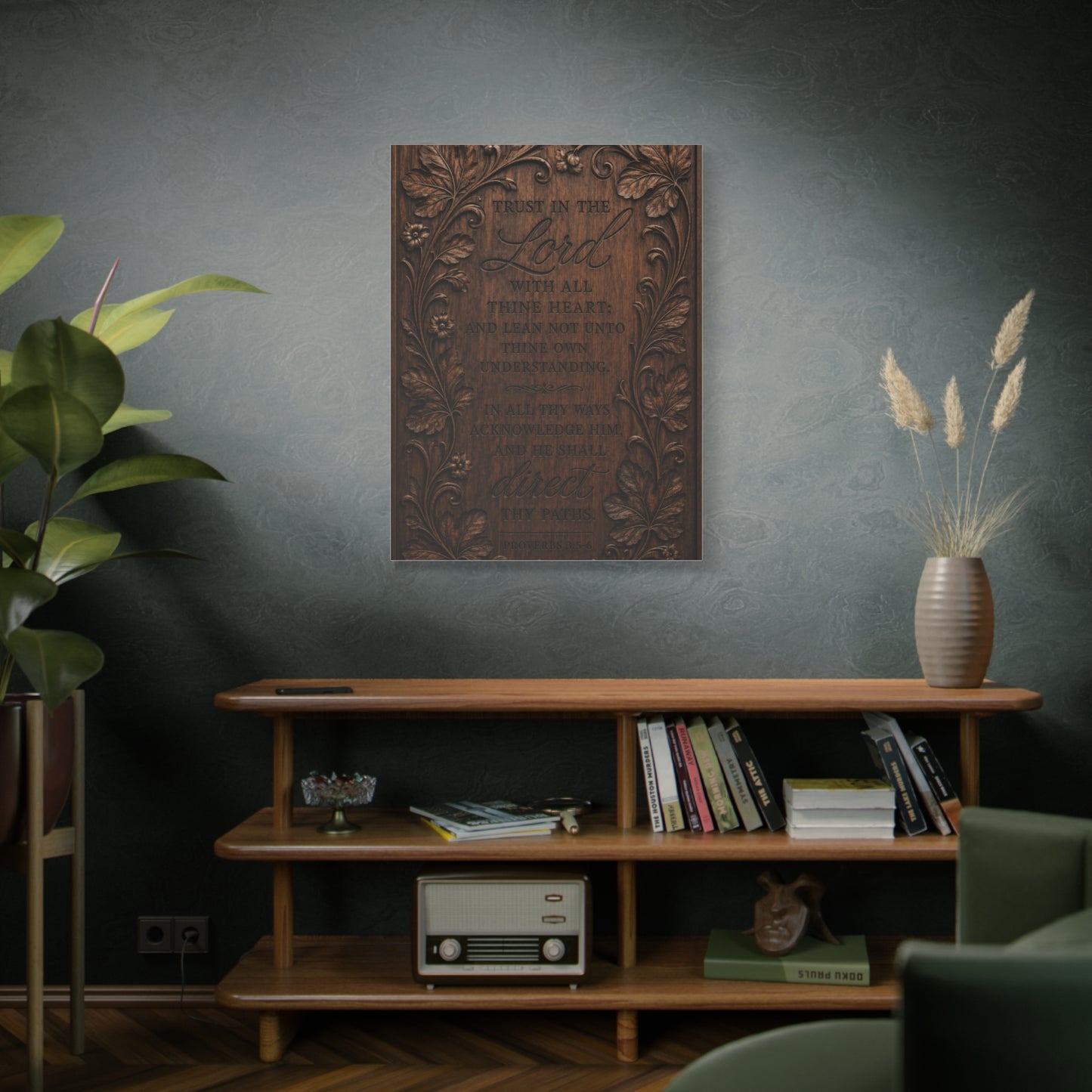 Proverbs Heirloom Wood Scripture Wall Art & Canvas Print
