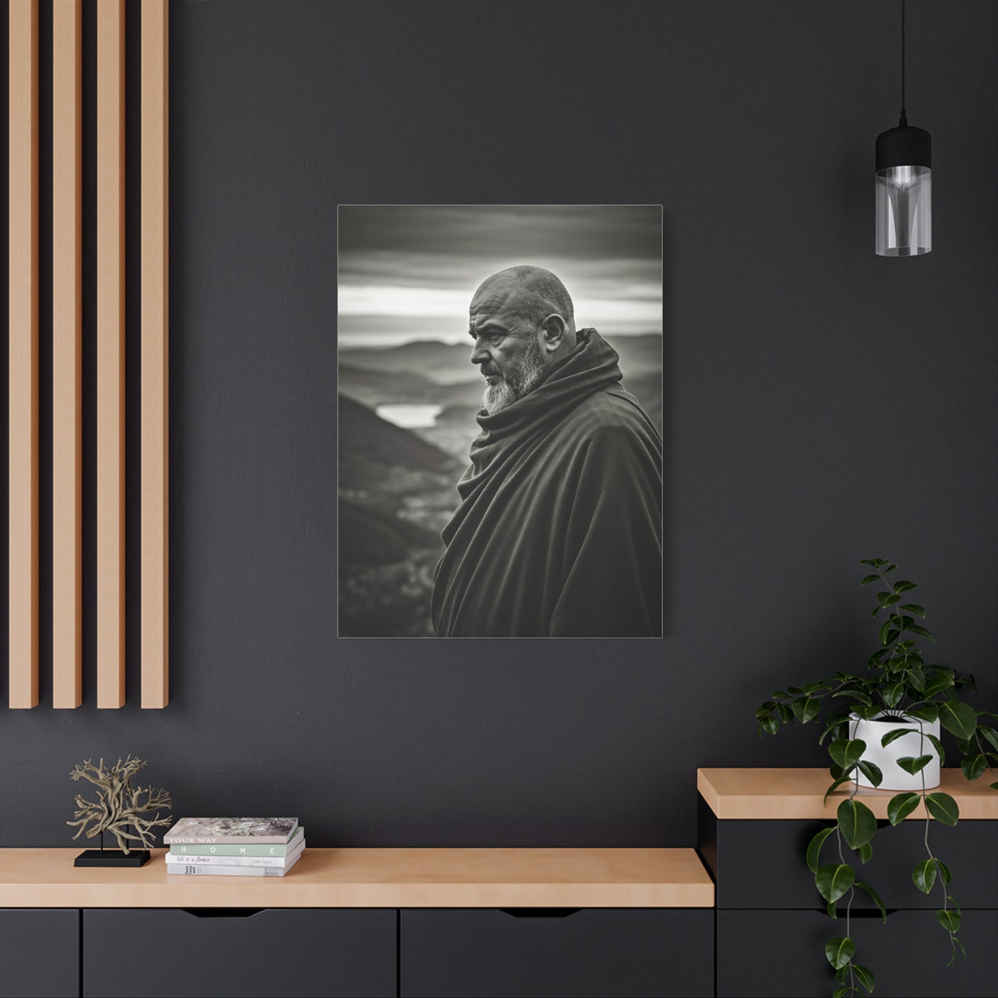 Contemplative Wanderer Portrait Wall Art & Canvas Prints
