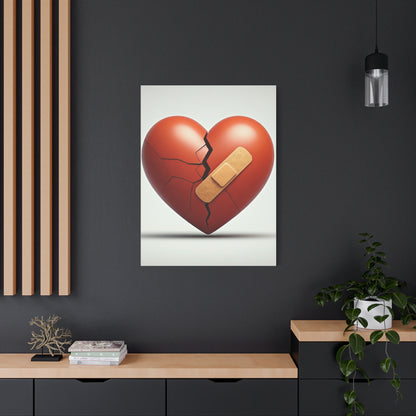 Patched Heart Wall Art & Canvas Prints