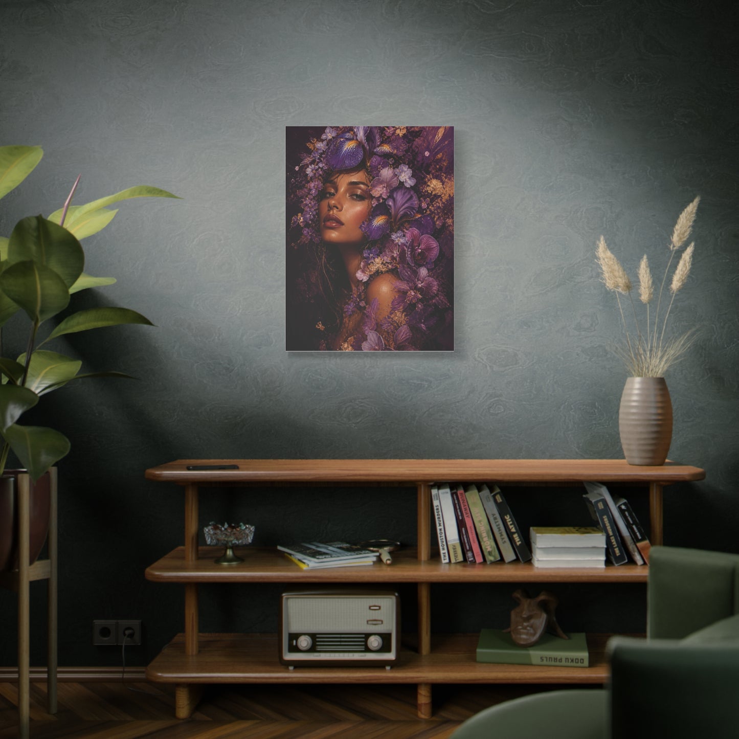 Floral Crown Muse Portrait Wall Art & Canvas Print