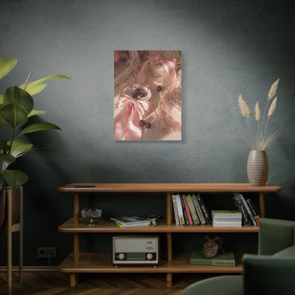 Coquette Satin Bow Still Life Wall Art & Canvas Print