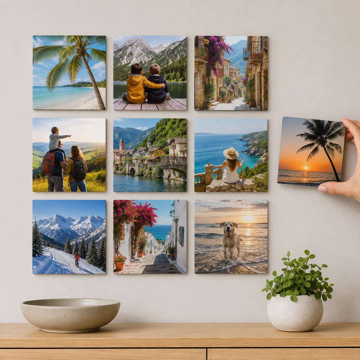 Stickable Photo Tiles